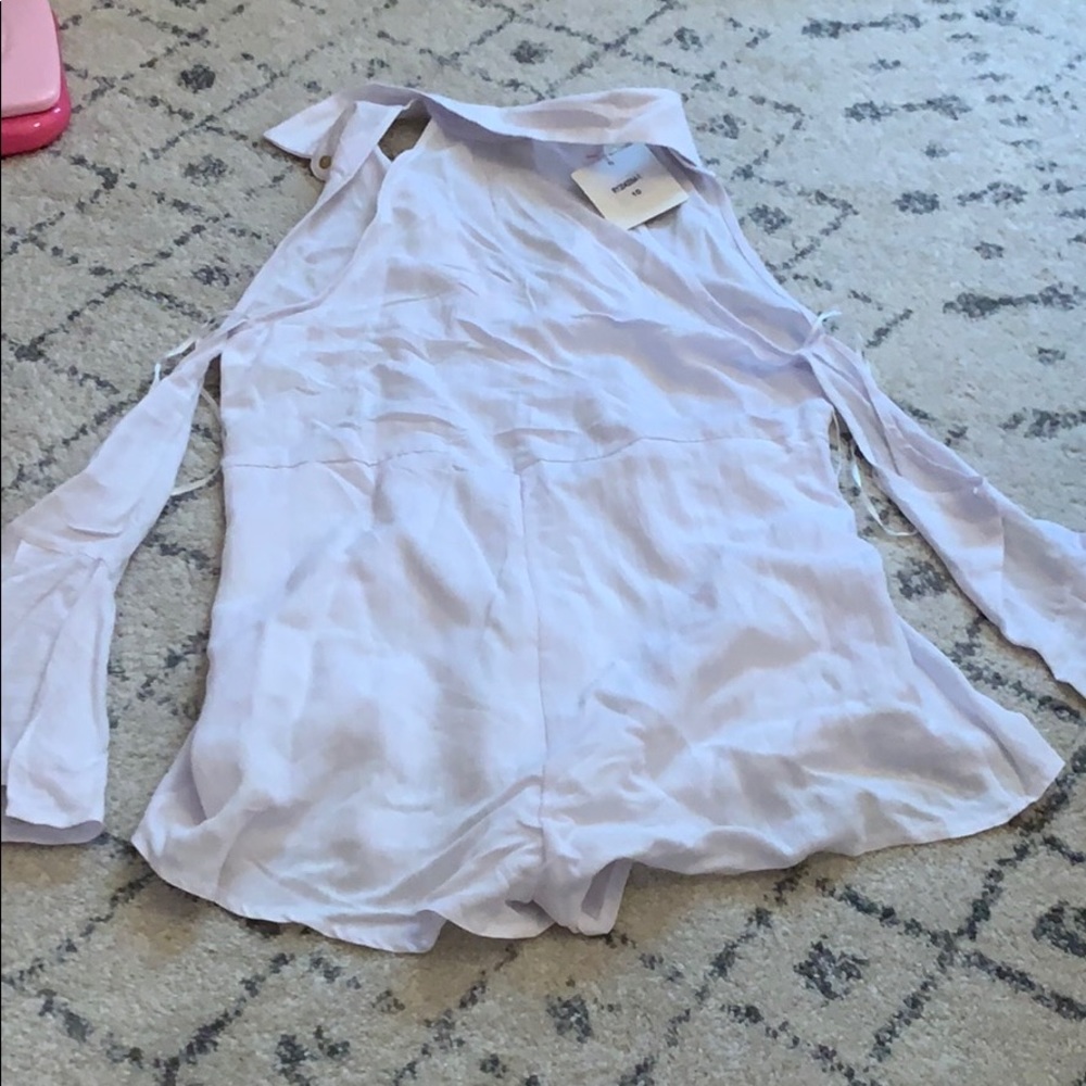 White romper play suit